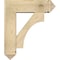 Ekena Millwork Westlake Arts and Crafts Rough Sawn Bracket w/ Offset Brace, Douglas Fir, 8"W x 26"D x 30"H BKT0806X26X30WTL03RDF - alternate 4